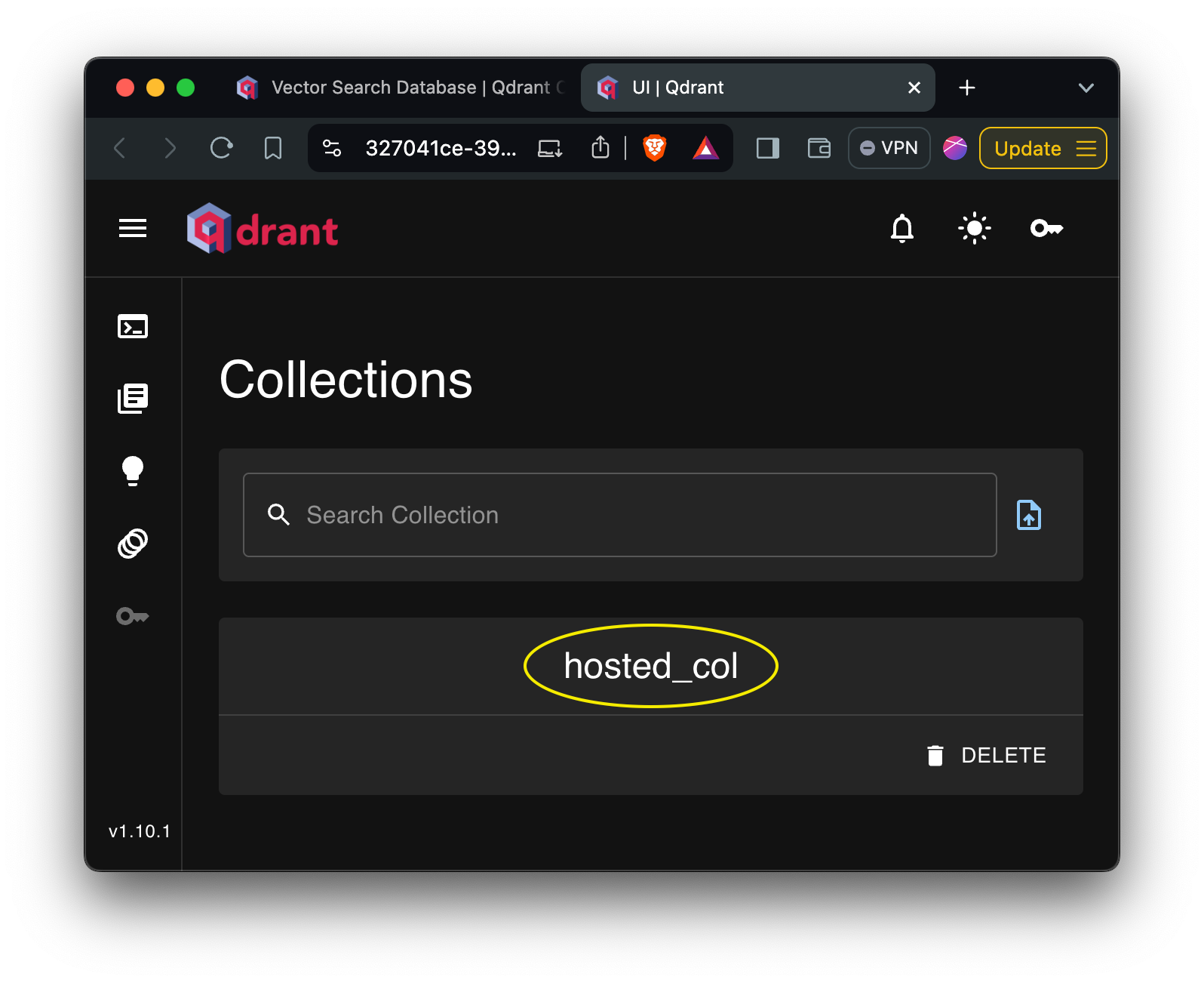 Qdrant collection name